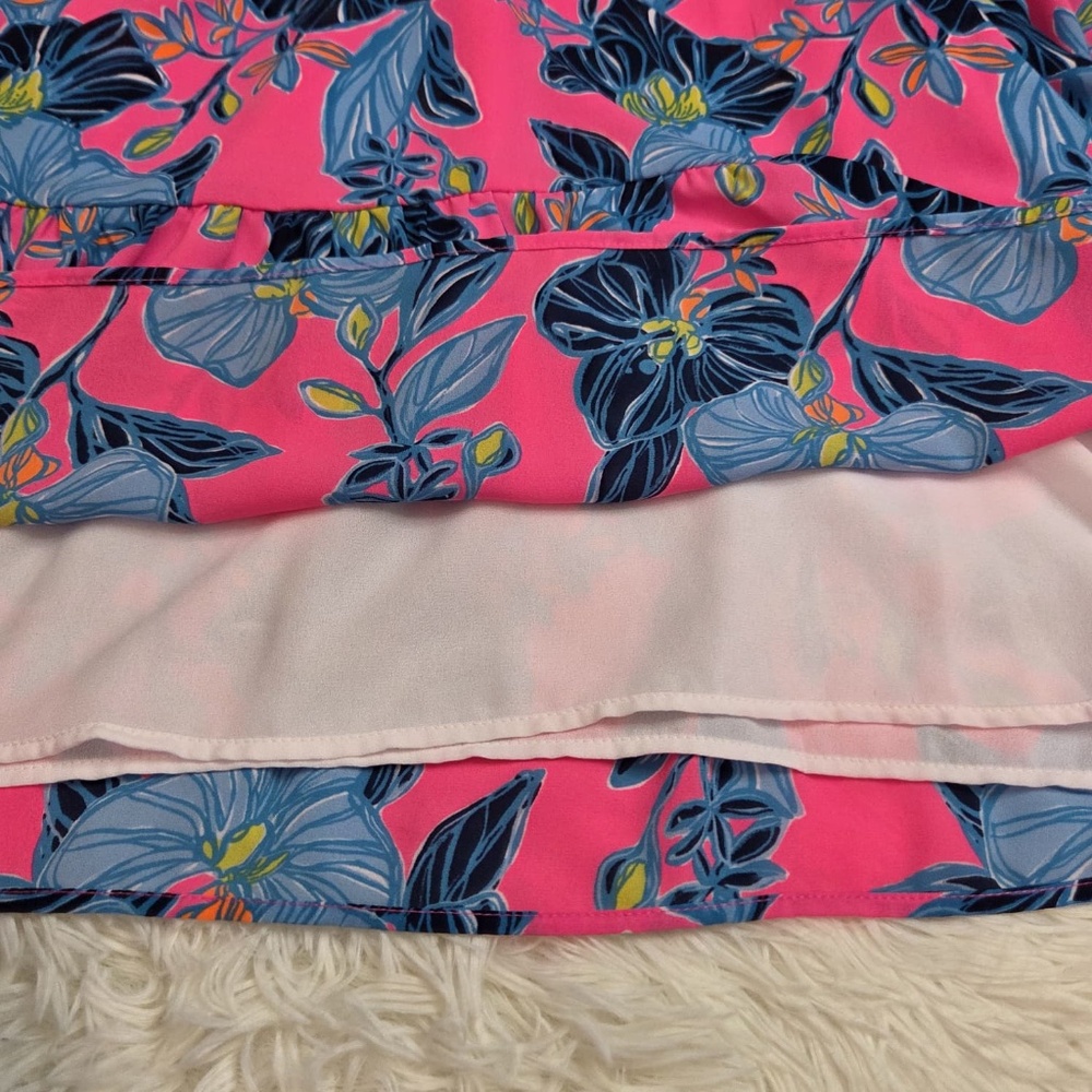Lilly Pulitzer Lucee Long Sleeve Dress "Blooming For You" - Picture 11 of 13